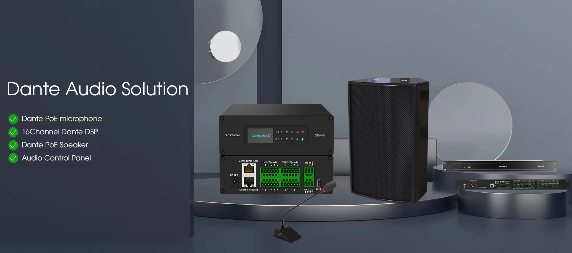 Réiteach Audio iontaofa Dante