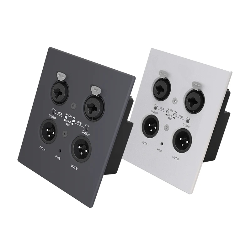 Cad iad na feidhmchláir shonracha atá ag Dante 2 CH Wall Painéal Comhéadan Audio Líonra?