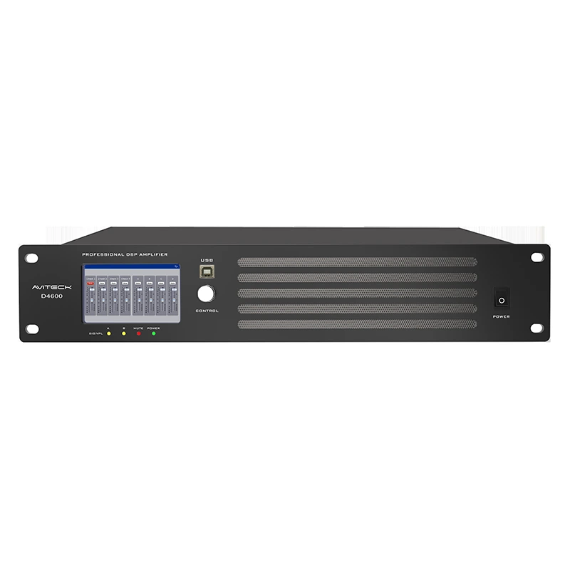 4 CH 600W Dante DSP Amplifier Power Power